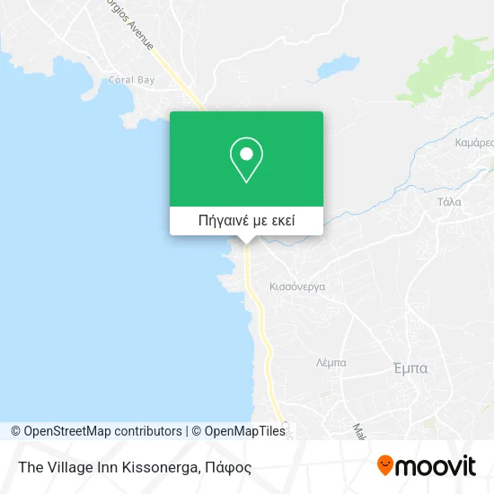 The Village Inn Kissonerga χάρτης
