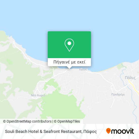 Souli Beach Hotel & Seafront Restaurant χάρτης