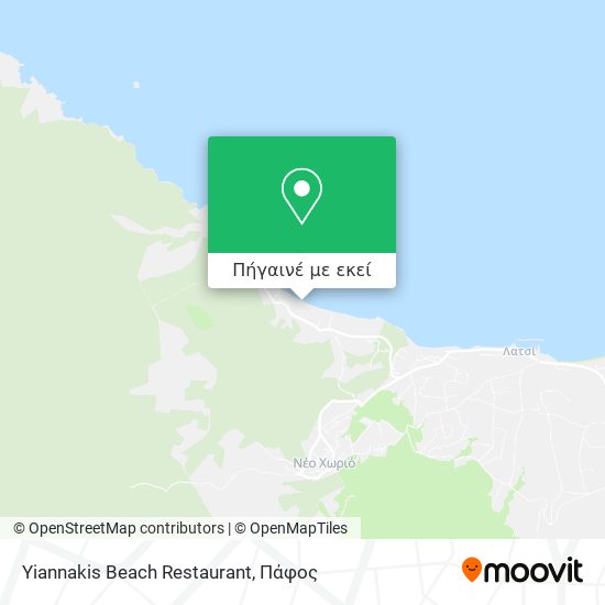 Yiannakis Beach Restaurant χάρτης