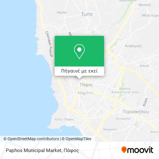 Paphos Municipal Market χάρτης
