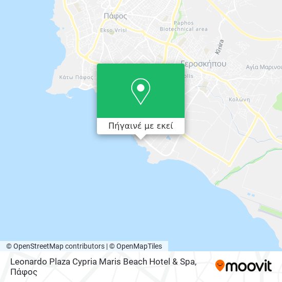 Leonardo Plaza Cypria Maris Beach Hotel & Spa χάρτης