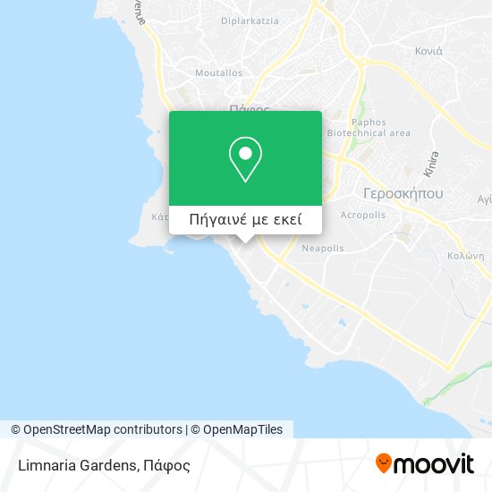 Limnaria Gardens χάρτης