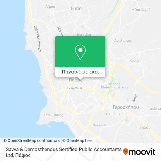 Savva & Demosthenous Sertified Public Accountants Ltd χάρτης