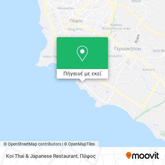 Koi Thai & Japanese Restaurant χάρτης