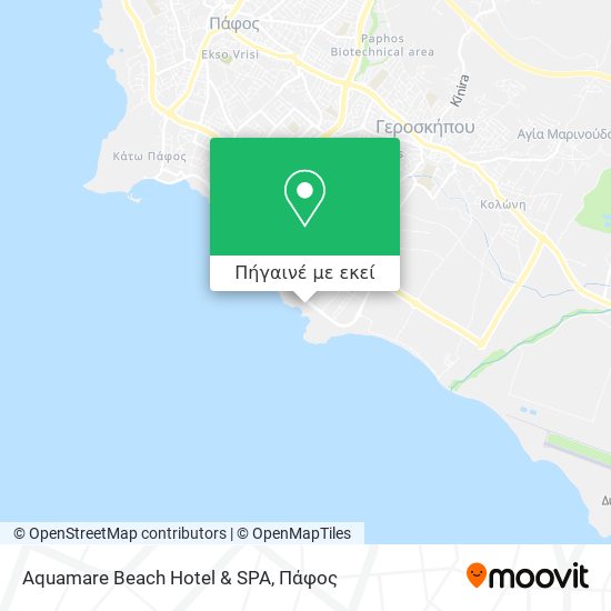 Aquamare Beach Hotel & SPA χάρτης