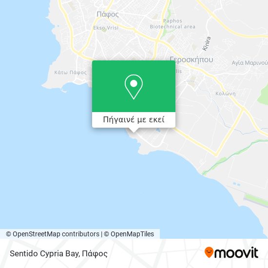 Sentido Cypria Bay χάρτης