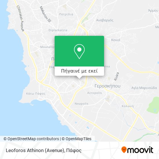 Leoforos Athinon (Avenue) χάρτης