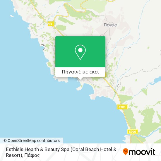 Esthisis Health & Beauty Spa (Coral Beach Hotel & Resort) χάρτης