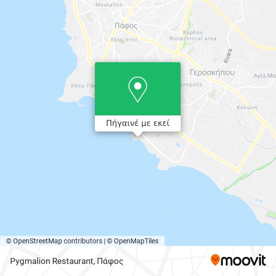 Pygmalion Restaurant χάρτης