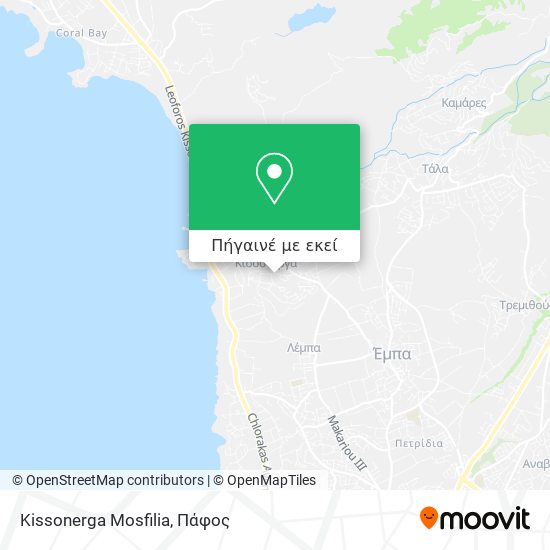 Kissonerga Mosfilia χάρτης