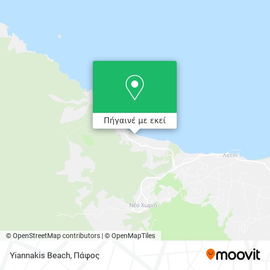Yiannakis Beach χάρτης