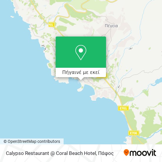 Calypso Restaurant @ Coral Beach Hotel χάρτης