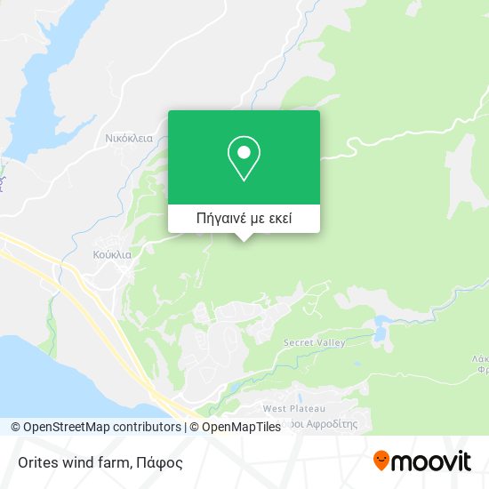Orites wind farm χάρτης