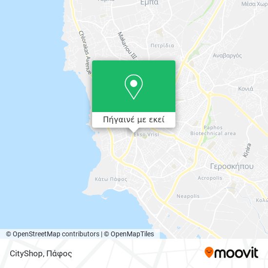 CityShop χάρτης