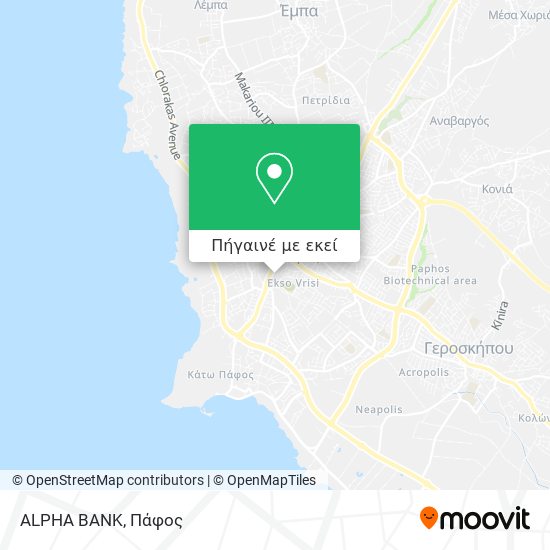 ALPHA BANK χάρτης