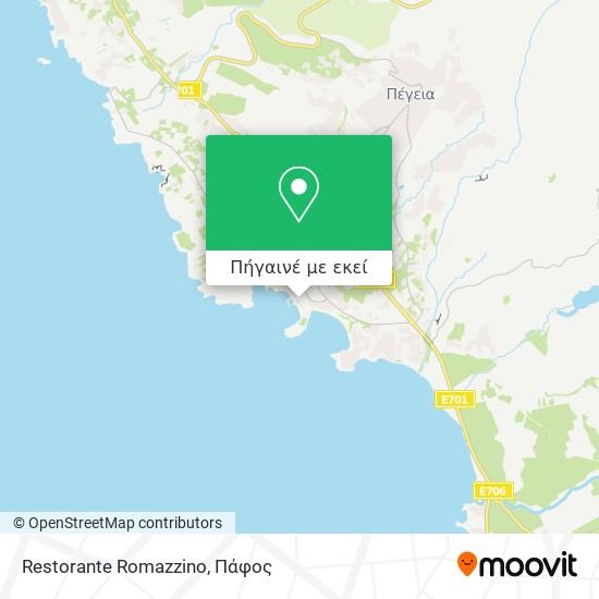 Restorante Romazzino χάρτης