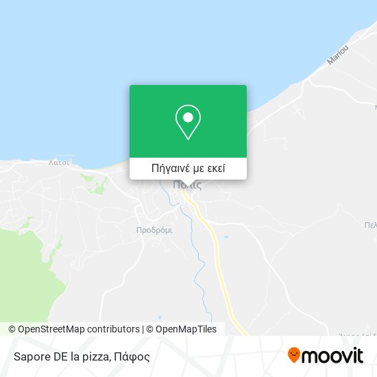 Sapore DE la pizza χάρτης