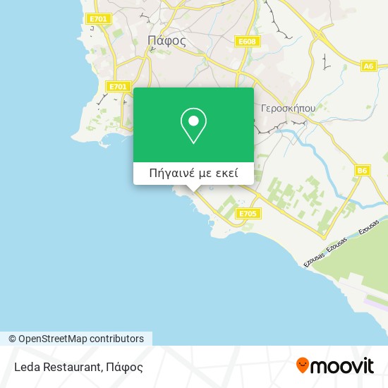 Leda Restaurant χάρτης