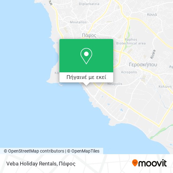 Veba Holiday Rentals χάρτης