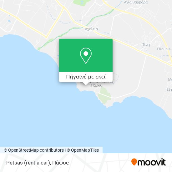 Petsas (rent a car) χάρτης