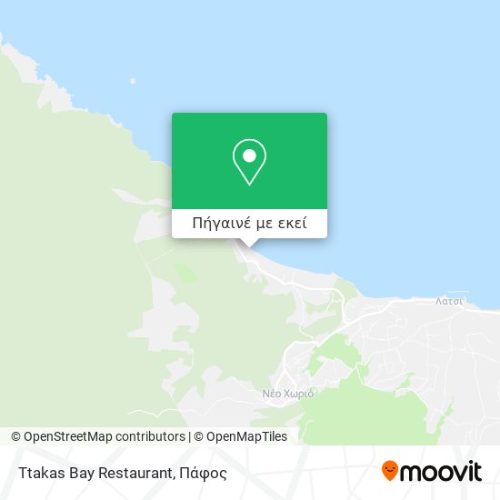 Ttakas Bay Restaurant χάρτης