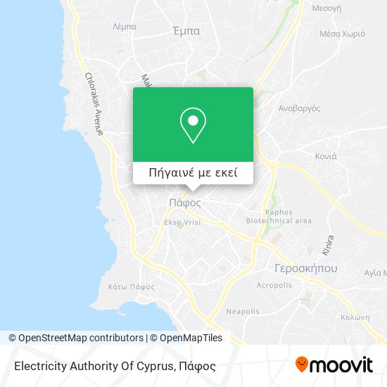 Electricity Authority Of Cyprus χάρτης