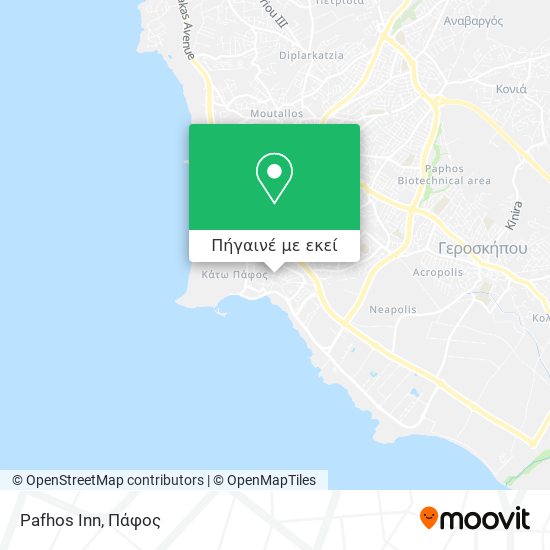 Pafhos Inn χάρτης