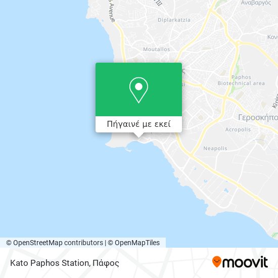 Kato Paphos Station χάρτης