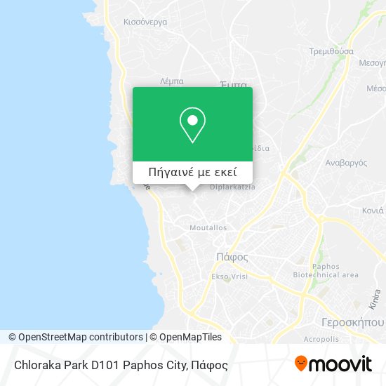 Chloraka Park D101 Paphos City χάρτης