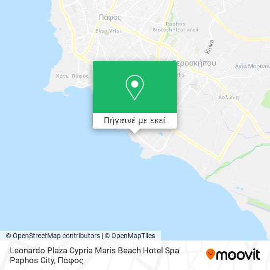 Leonardo Plaza Cypria Maris Beach Hotel Spa Paphos City χάρτης