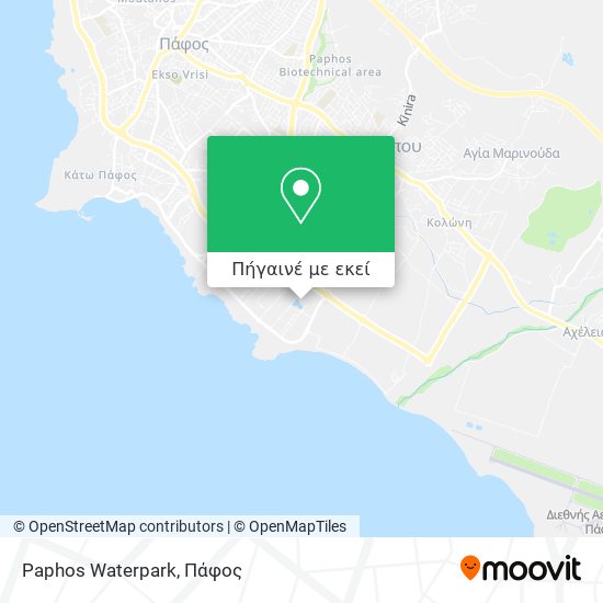 Paphos Waterpark χάρτης