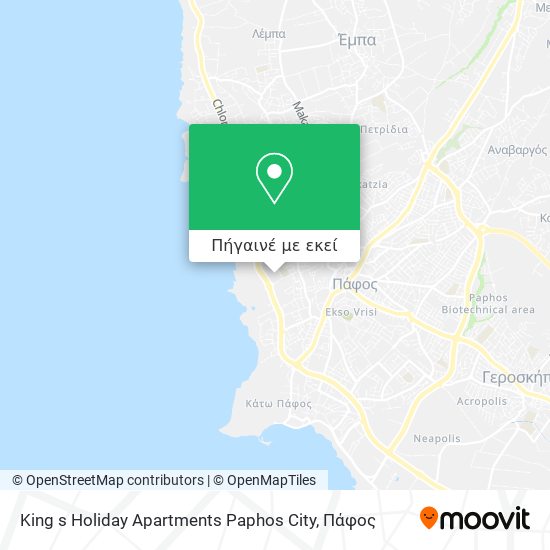 King s Holiday Apartments Paphos City χάρτης