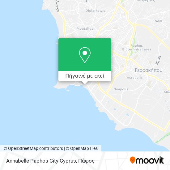 Annabelle Paphos City Cyprus χάρτης