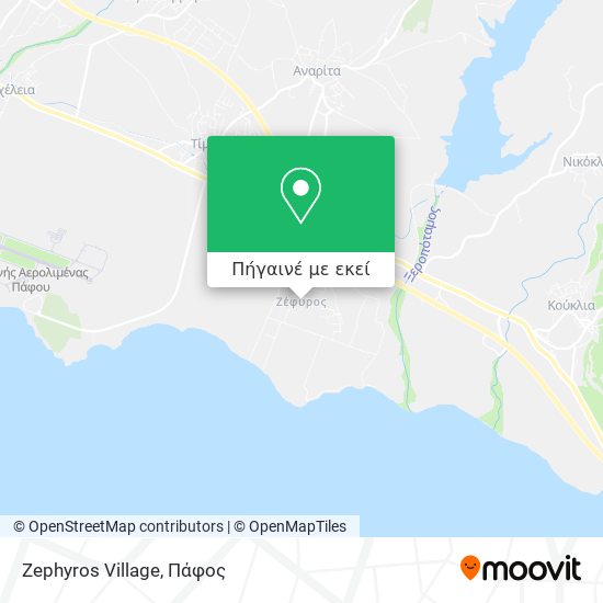 Zephyros Village χάρτης