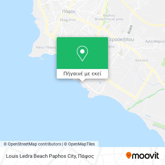 Louis Ledra Beach Paphos City χάρτης