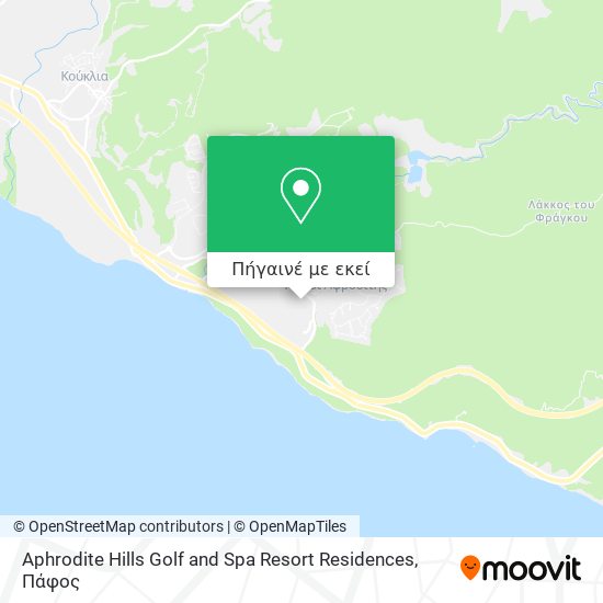 Aphrodite Hills Golf and Spa Resort Residences χάρτης