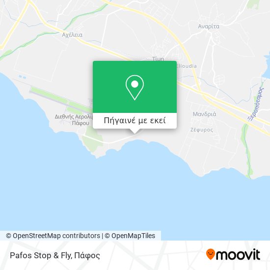 Pafos Stop & Fly χάρτης