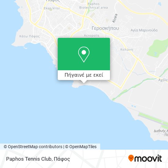 Paphos Tennis Club χάρτης