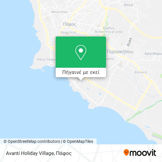 Avanti Holiday Village χάρτης