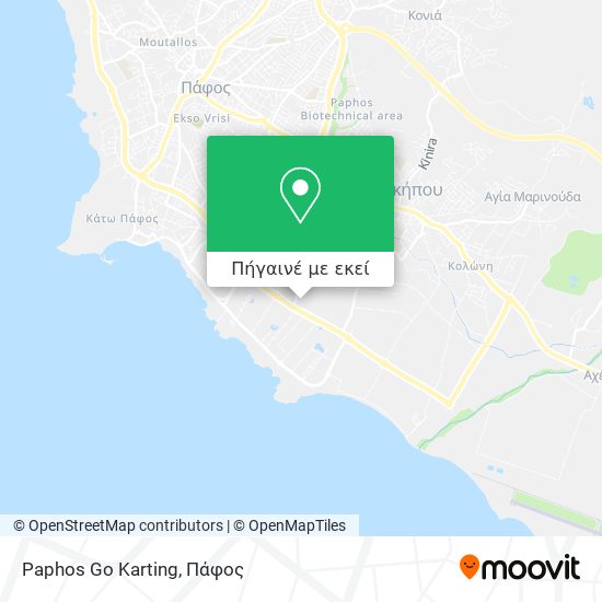 Paphos Go Karting χάρτης