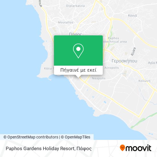 Paphos Gardens Holiday Resort χάρτης