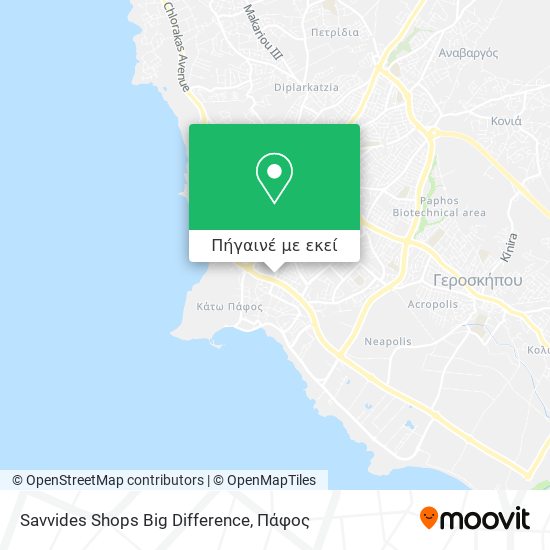 Savvides Shops Big Difference χάρτης