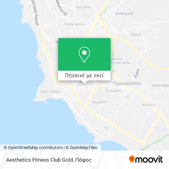 Aesthetics Fitness Club Gold χάρτης