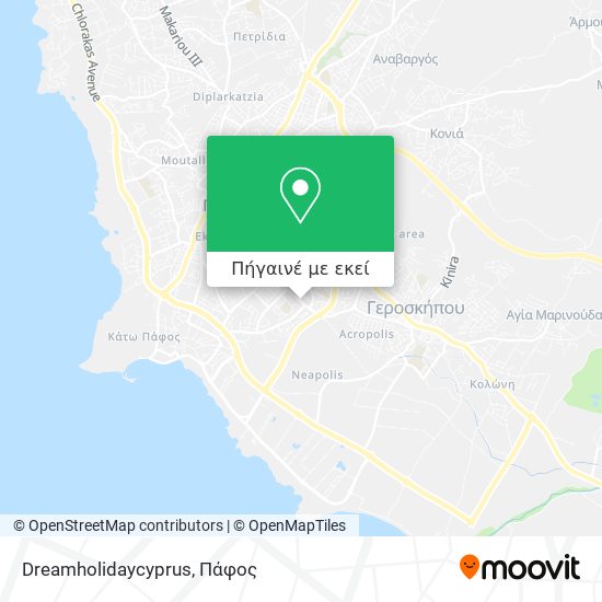 Dreamholidaycyprus χάρτης