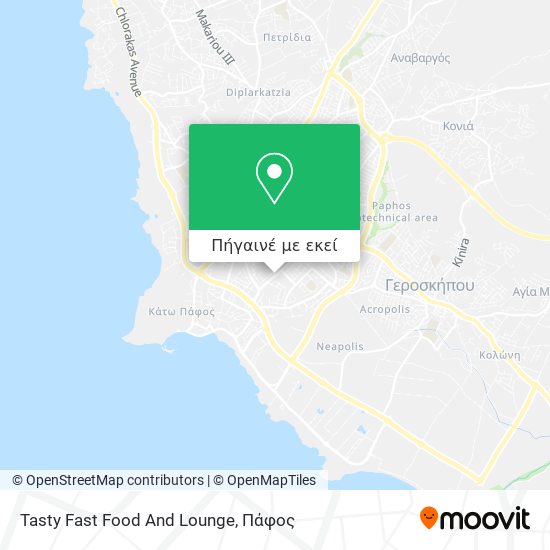 Tasty Fast Food And Lounge χάρτης