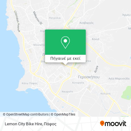 Lemon City Bike Hire χάρτης