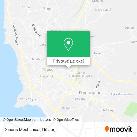 Xinaris Mechanical χάρτης