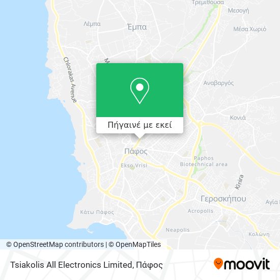 Tsiakolis All Electronics Limited χάρτης