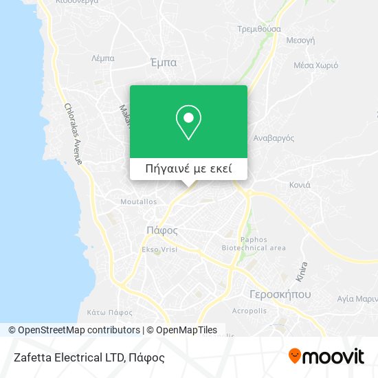 Zafetta Electrical LTD χάρτης
