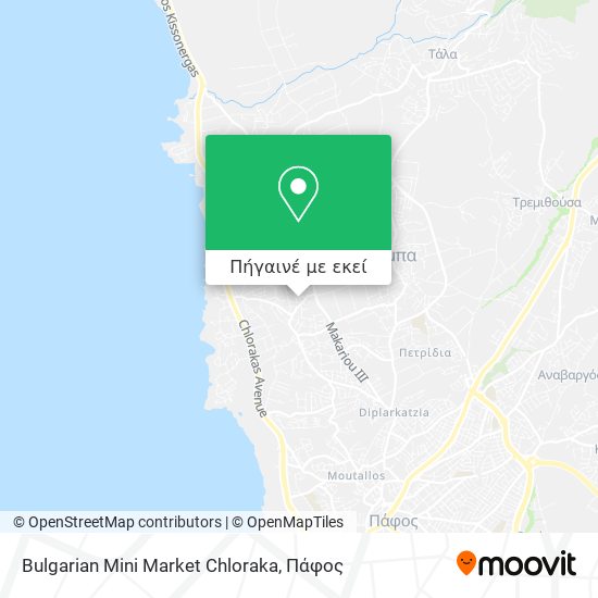 Bulgarian Mini Market Chloraka χάρτης